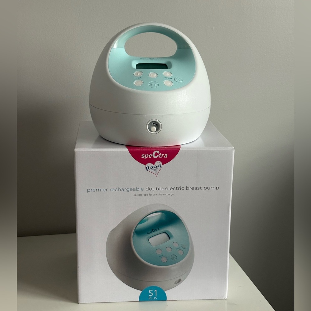 Spectra S1 Plus Double Electric Breast Pump - White and Blue